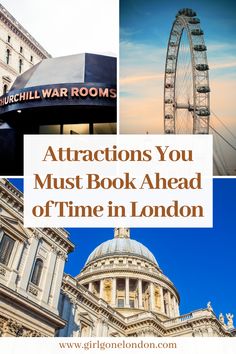 attractions you must book ahead of time in london