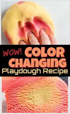 the playdough recipe is colorful and fun for kids to make it looks like they are