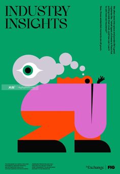 an advertisement for the exhibition industry's insights, designed by graphic design studio