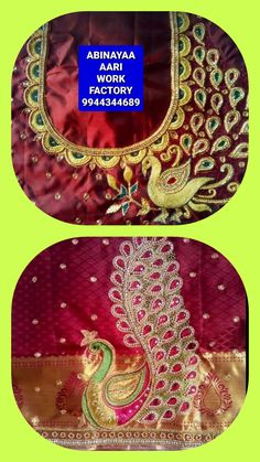 Peacock Embroidery Designs, Aari Designs, Blouse Embroidery, Blouse Design Images, Simple Blouse Designs, Hand Work Blouse, Elegant Blouse Designs, Hand Work Blouse Design, Blouse Hand Designs