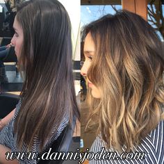 Long textured bob with a caramel balayage colormelt. Hair by Danni in Denver, Co Hair Caramel, Hairstyle For Short, Balayage Bob, Brunette Balayage, Caramel Balayage, Trendy Hairstyle, Hair Color And Cut, Good Hair Day