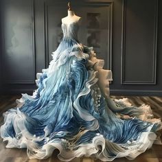 AI Reveals Met Gala Looks For All 50 States Ocean Corset, Vestidos Met Gala, Best Met Gala Looks, Dresses Gala, Award Show Dresses, Met Gala Dresses, Ethereal Dress, Fashion Drawing Dresses, Pretty Princess