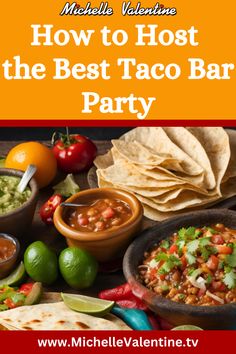 the best taco bar party menu for valentine's day