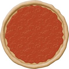 an image of a pizza crust on a white background