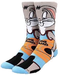 LOONEY TUNES SPACE JAM Men’s BUGS BUNNY 360 Crew Socks BIOWORLD Brand - Novelty Socks for Less Bunny Space, Looney Tunes Space Jam, Looney Tunes Bugs Bunny, Degree Design, Looney Tunes Characters, Basketball Star, Mens Crew Socks, Stocking Gifts, Crew Sock