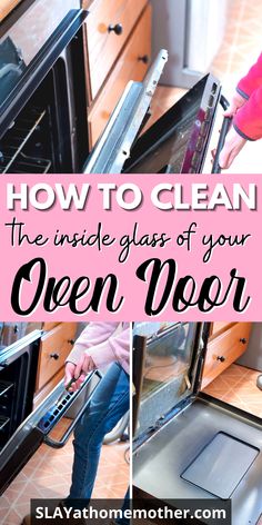 how to clean the inside glass of your oven door with this easy and quick trick