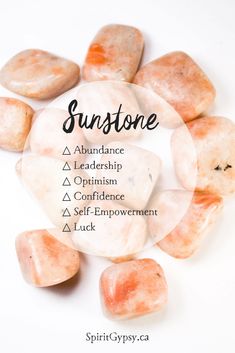 SpiritGypsy.ca | Sunstone is a great crystal for those who are career driven. This crystal has a powerful ability to brighten and strengthen the energy of those who choose to hold it. Sunstone will help alleviate any fear relating to failure or unworthiness, clearing the way for it's optimistic and enthusiastic energy. Sunstone empowers you to be find your voice and take charge of situations, excellent qualities for building your career! Crystals Healing Properties, Spiritual Crystals, Crystal Therapy, Meditation Crystals, Crystal Healing Stones, Silver Gemstone Jewelry, Minerals And Gemstones, Rocks And Gems, Chakra Crystals