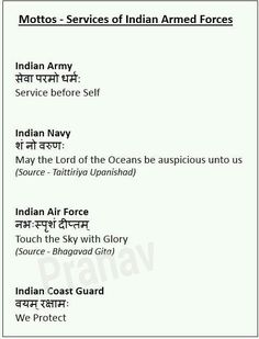 Army Motto, Air Force Quotes, Sanskrit Grammar, Upsc Notes, Indian Army Quotes, Ias Study Material, General Studies, Good Leadership Skills, Ias Officers