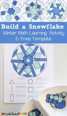 a snowflake activity for kids to learn how to make it