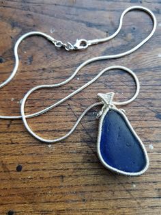 Vintage sea glass pendant made by myself using silver plated copper wire and cornflour blue sea glass Blue Sea Glass Necklaces For Jewelry Making, Blue Sea Glass, Sea Glass Pendant, Glass Pendant Necklace, Copper Wire, Sea Glass, Silver Plate, Favorite Jewelry, Halloween Shopping