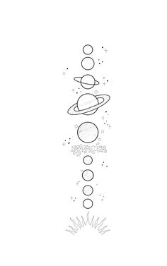 an image of the planets in space coloring page