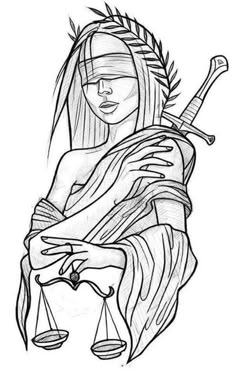 Arte Doodle, Lady Justice, Tattoo Art Drawings, Dark Art Drawings, Tattoo Flash Art, Design Book, Pencil Art Drawings, Flash Art, Tattoo Flash