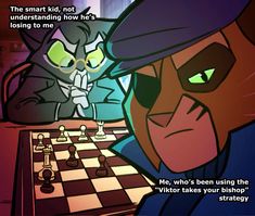 an animated image of two cats playing chess