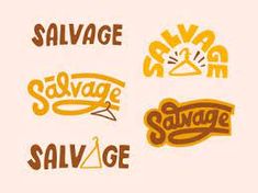 some type of logo designed for salvage, savge, and salvage