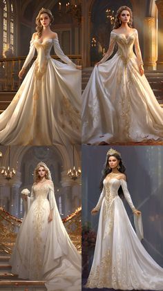 Fantasy Coronation Gown, Viking Wedding Dress Medieval, Midevil Wedding Dress Fairytale, Goddess Wedding Gown, Medieval Fantasy Wedding Dress, Fairy Queen Wedding Dress, Queen Wedding Dress Medieval, Royal Wedding Dress Royalty, Medieval Wedding Dress Princesses