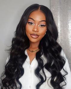 Brand Name Arabella HairGet the best HD 5x5 lace closure wigs made with real human hair in a natural black color. Our glueless body wave wig is pre-plucked for a realistic look. Shop now!