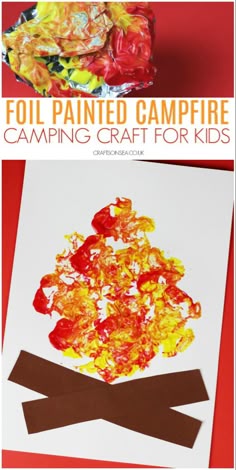 an easy camping craft for kids to make