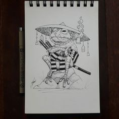 Drawing Ninja, Frog Ninja, Frog Samurai, Sketch Prompts, Ninja Tattoo, Traditional Japanese Tattoo Flash, Animal Stencil Art, Japanese Frog, Saved Tattoo