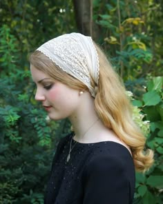 Lily Chee, Chapel Veil, Lace Headband, Lace Headbands, Wide Headband, Tie Styles