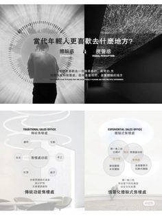 an advertisement for the international sales office in china, with two different images and text