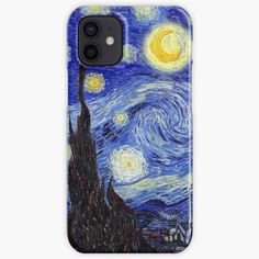 an iphone case with the painting starr night by artist michael vandervelck, who is