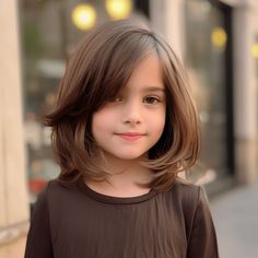 Layered Cut with Front Twist Hair Cuts For Kids Girls Summer, Kids Face Frame Haircut, Girl Layered Haircut Kids, Back To School Haircuts For Girls Kids, Kids Hair Cuts With Bangs