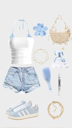 Atlantis Outfit Style, Portugal In April Outfits, Summer Outfits For Florida, Italy Summer Outfits Packing Lists, Cute Cruise Outfits, Outfit Plage, Vacation Outfits Aesthetic, Florida Fits, Outfit Ideas Casual Summer