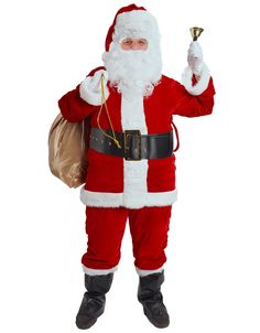 PRICES MAY VARY. 【Premium Material】 This long-sleeved santa claus costume is made of 100% high quality red velvet and white premium plush faux fur, Classic Christmas red increase the Christmas atmosphere, With this quality costume, breathable, warm and comfortable, skin-friendly, lightweight and super durable, Packaged in a reusable storage bag. 【Deluxe Santa Suit Features】Plenty of white soft, comfortable, skin-friendly faux fur to keep you warm in frigid winter and later fall. White fur trims Faux Boots, Costume For Men, Classic Glasses, Outfit Holiday, Santa Claus Costume, Faux Hair, Santa Suit, Fall White, Santa Photos