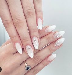 Wedding Nail Ideas, Glitter Nail Designs, Ombre Glitter, Nail Art Wedding, Nail Designs Glitter