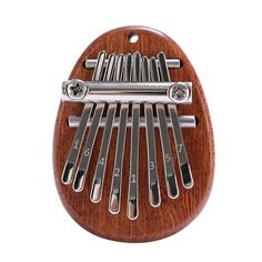 an image of a wooden comb with metal blades on the top and bottom, measurements for each