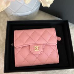 Super Pretty & So Rare! 2021 21c Chanel Classic Pink Caviar Gold Hardware Tri-Fold Short Wallet, 31xxx Series. Hard To Come By This Gorgeous Pink Color! Sold Out Nationwide! Brand New Condition, Store Fresh With Tag Comes With Full Set: Box, Dust Bag, Auth Card 31xxx, And Receipt Please Ask All Question Before Making Purchase. All Sales Are Final! Price Is Firm Due To 20% Fee Here! No Trade! Poshmark Will Authenticate. Pink Chanel, Short Wallet, Chanel Wallet, Tri Fold, Full Set, Chanel Bag, Chanel Classic, Gold Hardware, Pink Color