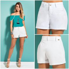 Short em sarja Classic Outfits, Short Rompers, Fashion Pictures, Preppy Style, Classy Outfits