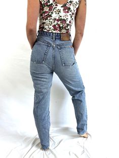 Great vintage shape - 90s era. Jeans are by Lawman   100% cotton, no size seen - see measurements Zipper fly Measurements are lying flat... 14" across waist  42" top to bottom 20" hips 31" inseam 90s Era, Womens Jeans, High Waisted Denim, Favorite Things Gift, Labour Day, Denim Jeans, Art Collection, Bathing Beauties, Women Jeans