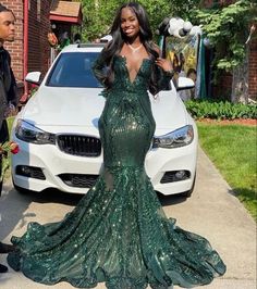 Dark Green Prom Dress Black Women, Emerald Green Prom Dress Black Women, Green And Gold Prom Dress, Green Prom Dress Mermaid, Olive Green Prom Dress, Prom 2k23, Emerald Prom Dress