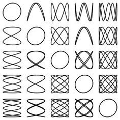 an image of different shapes and lines