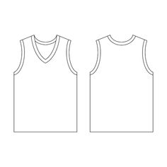 Design Your Own Jersey Printable, Basketball Jersey Plain Template, Plain White Jersey Basketball, Plain Basketball Jersey Layout, Jersey Plain Template, Sleeveless Jersey Design, Vector Mockup Clothes, Plain Jersey Basketball, Blank Basketball Jersey Template