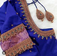 Mirror Pose, Simple Work, Aari Work Blouse, Hand Work Blouse, Handmade Embroidery Designs, Hand Work Blouse Design, Blouse Hand Designs, Bridal Blouse, Handwork Embroidery Design