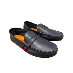 Website: Jacquestineboutique.Com Ig: Jacquestine_boutique ( Please Follow Us For More Daily Updates ) Main Office: Milan _ New York 100% Authentic Please Check Out Our Official Site To Know More About Our Store If You Are Concerned. Gucci Web Leather Loafers Code 566294 Blue Gucci Loafer Blue, Web Detail, Men Loafers, Gucci Shoes, Leather Loafers, Blue Leather, Size 13, Leather Men, Milan