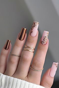 Acrylic Nail Designs Classy, Fresh Nail, Punk Nails, Fall Acrylic Nails, Nail Art Designs Diy, Bling Acrylic Nails, Trendy Nail Design, Pretty Nail Art