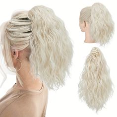 Claw Clip In Ponytail Extensions For Women Synthetic Long Wavy Fluffy Ponytail Hairpieces 14inch Hair Accessories Add Volume And Style To Your Hair Jet Black-14inch Brunette Ash, Curly Claw Clip, Claw Clip Ponytail, Clip In Ponytail Extensions, Short Hair Ponytail, Short Ponytail, Clip Ponytail, Wavy Ponytail, Hairpieces For Women