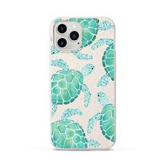 an iphone case with sea turtles on it