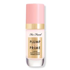 Plump & Prime Face Plumping Primer Serum - PLUMP & PRIME FACE PLMPG PRMR SRM 0.22OZBenefitsUnique serum texture makes it easy to apply under makeupPrimes skin with hydration to create a smooth canvasLightweight milky serum texture/formula absorbs readily into skinCruelty freeParaben FreeFeaturesAfter Testing 30 Women:Skin is immediately plumped with moistureIn just 3 days, cheeks and jawline start to feel more lifted*Skin feels firmerSkin looks more liftedCheeks and jawline look more contoured/sculptedCheeks look plumpedBoosts skin's natural collagen for plumped looking cheeksDiminishes the appearance of lines and wrinklesMinimizes the appearance of poresSkin feels and looks smootherImproves skin textureHelps boost skin's natural support network*Results after 3 days - Plump & Prime Face Pl Primer Serum, Prime Skin, Coffea Arabica, Nighttime Skincare, Flawless Makeup Application, Gloss Labial, Linoleic Acid, Skin Prep, Polysorbate 80