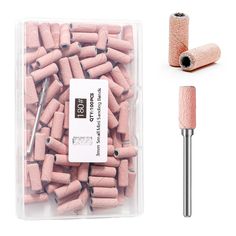 PRICES MAY VARY. 【Upgrade Mini Nail Sanding Bands】Quantity: 100Pcs nail sanding bands+1pcs Mandrel Bit|Color: Pink| Grit: 180 Fine| Mandrel Shank Size: 3/32''| Create a comfortable nail experience when removing gel nails, shaping acrylic nails, and blending for a smooth surface. 【Smaller Precise & Safety Shaping】The small sanding band and small mandrel drill bits are designed for precise modification and meticulous nail shaping and provide optimal fineness when preparing the underside of the gel. Whether you need to file edges, remove excess length, or shape the surface of your nails, this set of equipment provides the necessary precision and control. Meet all your needs. 【Various Grit Options 】120# helps you prepare your nails quickly, file your nails on the pavement, shape and smooth. Th Nail File Pink, Removing Gel Nails, Pedicure Pink, What Are Acrylic Nails, Nail Shaping, Nail Journey, Gel Nail Removal, Easy Manicure, Nail Drill Bits