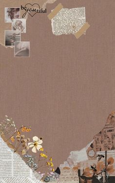 Peach , Brown , Flower , Paper corner Aesthetic Frames Template Vintage, Paper Astethic, Aesthetic Photo Collage Template, Ideas De Collage, Bad Christmas, Old Paper Background, Paper Background Design, Birthday Post Instagram, Power Points