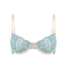 Lucy bra is made of Italian blue lace with a shimmering golden thread  It is dedicated to women who value comfort, convenience and trends that quickly creep into our wardrobe  Two modeling underwires will allow us to obtain a subtle shape of the neckline  Decorative stripes on the back with a stepped hook and eye  Contrasting piping on the underwire line Hand wash in lukewarm water with an extra-gentle lingerie wash. Gently squeeze out excess water and lay flat to dry.   hand wash up to 30 degrees do not bleach do not tumble dry do not iron do not dry clean Bra And Under Set, Dressy Hats, Italian Blue, Lovely Princess, Golden Thread, Blue Bra, Washable Markers, Clothing Pieces, Cute Bras