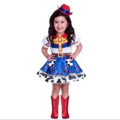 Rodeo Sweetie Costume Girl Dress Handband Hat ** New With Tags Toddler Cowgirl Outfit, Toddler Cowgirl, Cowgirl Outfits Halloween, Cowgirl Outfits, Girl Costumes, Kids Costumes, Girl Dress, Rodeo, Kids Shop