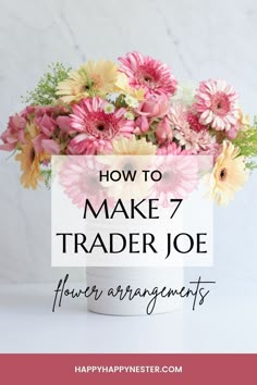 trader joe's flower arrangements Unique Bouquets, Table Flower Arrangements, Spring Flower Arrangements, Spring Floral Arrangements, Fall Flower Arrangements, Diy Arrangements, Slowly But Surely, Creative Flower Arrangements