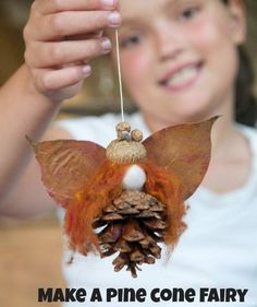 Mabon Crafts With Kids!!!! – Life With Chibi Easter Craft Activities, Autumn Leaves Craft, Crafts Fall, Pine Cone Art, Waldorf Crafts, Autumn Fairy, Fairy Crafts, Smink Inspiration, Cones Crafts