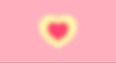 a pink and yellow heart on a pink background