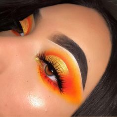 Sunset Makeup, Magical Makeup, Makeup Is Life, Eye Makeup Pictures, Red Makeup, Beautiful Eye Makeup, Dope Makeup